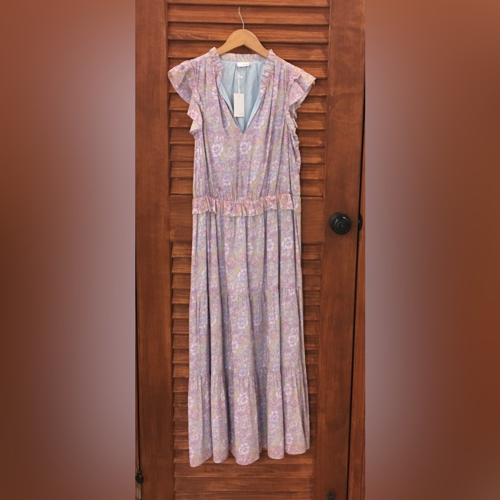 Ecru Larson Dress Henna Size L